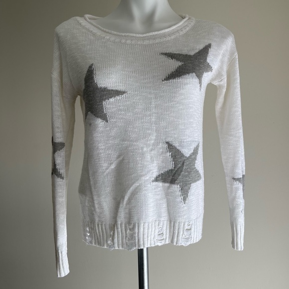 Maurices Star Distressed Knit Sweater - Picture 1 of 2